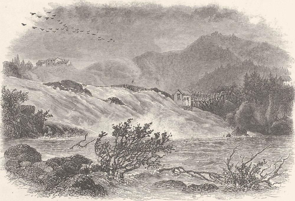 NORWAY. The Lesser Lerfos, near Trondheim 1890 old antique print picture